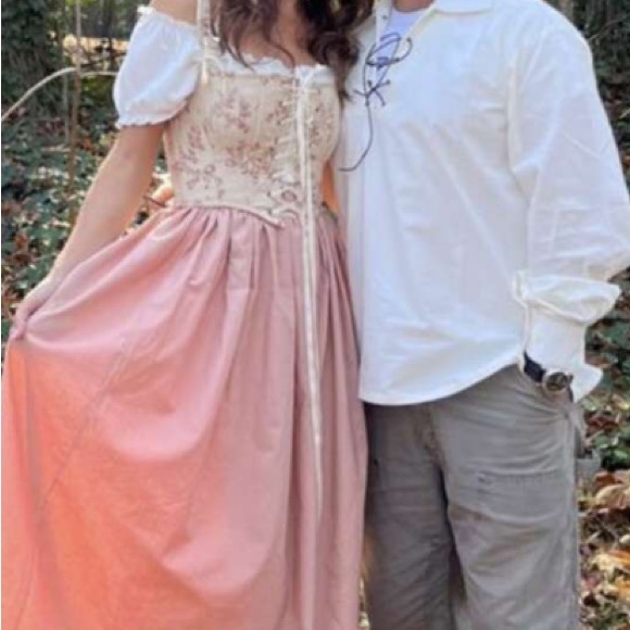 Gorgeous custom made French Meadows Regency Corset in Dusty Pink - Picture 9 of 9